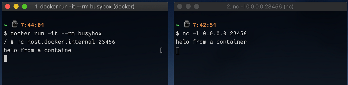 cannot connect to docker mac os