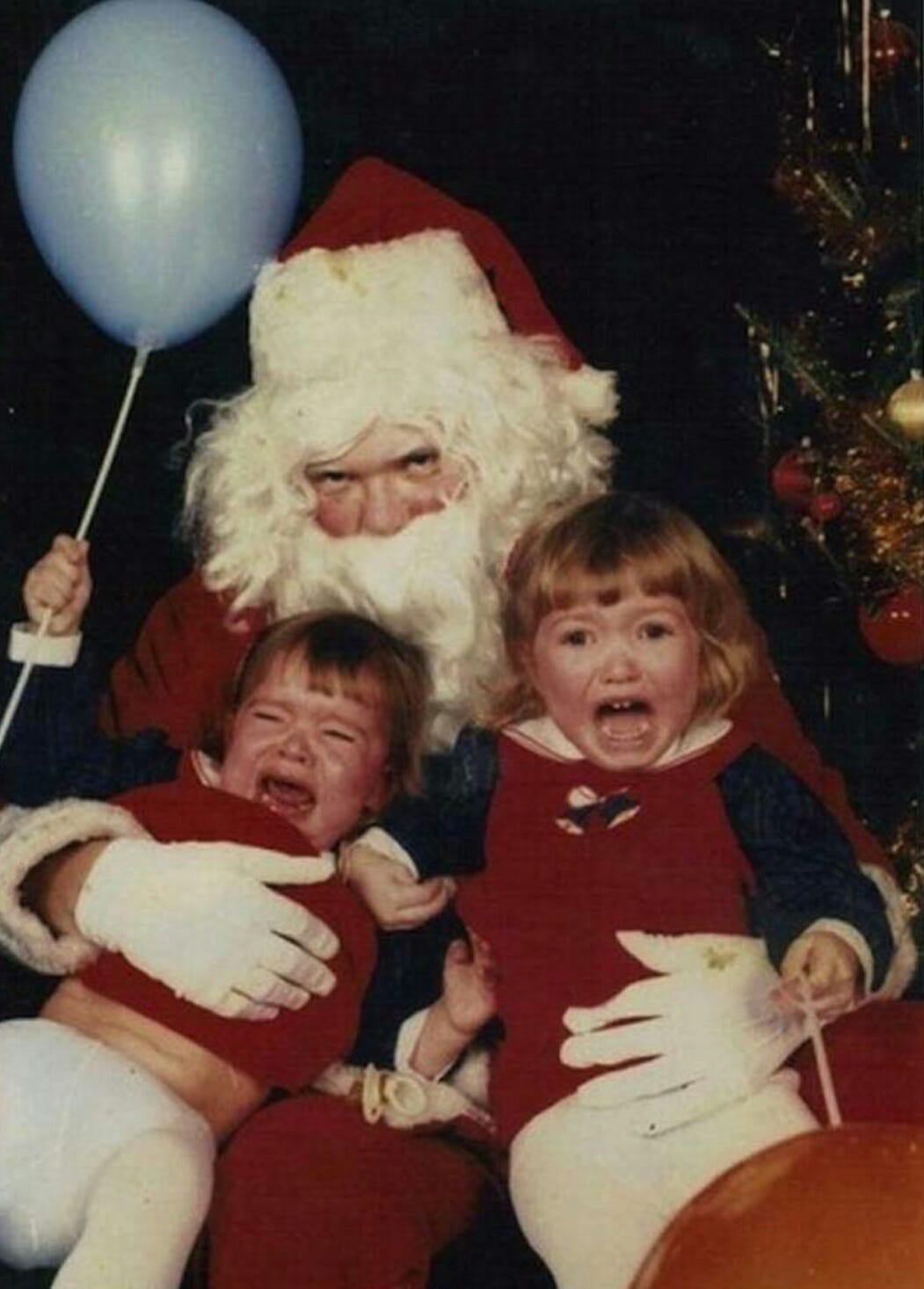 bad family photos evil santa