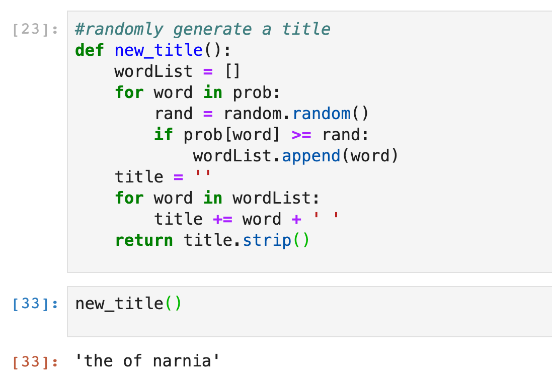 Generating Fantasy Titles With A Markov Chain By Quinn Theobald Analytics Vidhya Medium Generating Fantasy Titles With A Markov Chain By Quinn Theobald Analytics Vidhya Medium