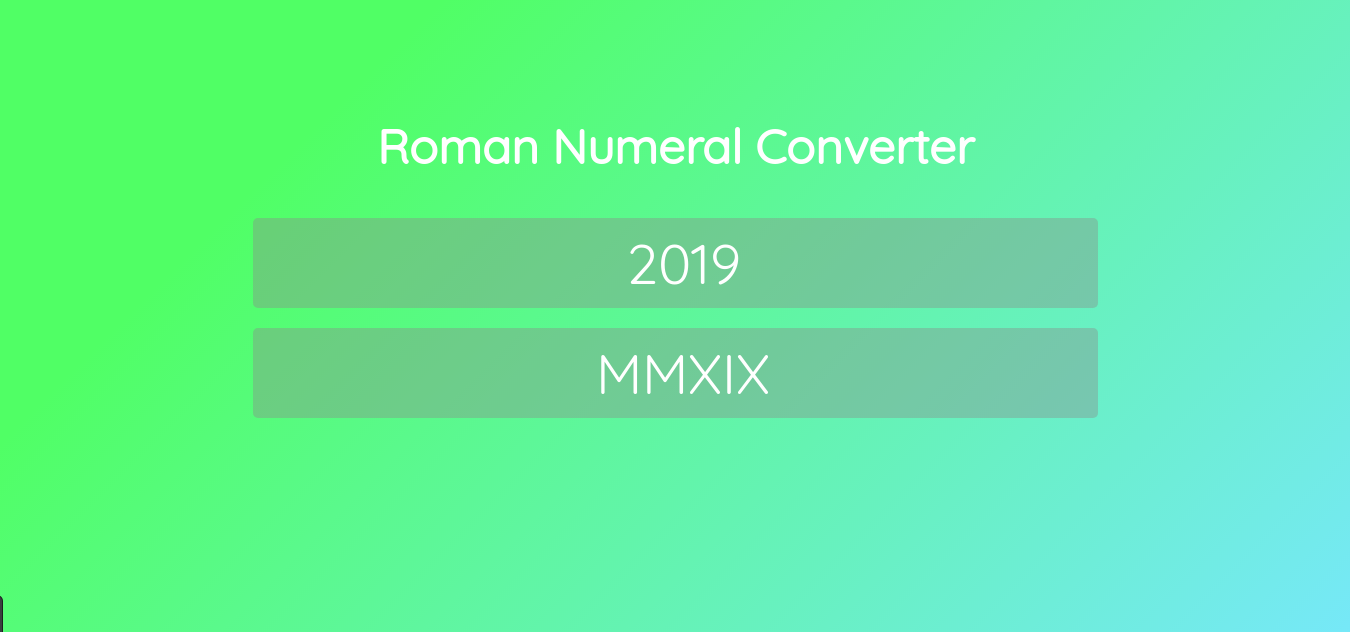 Create a Roman Numerals Converter in Javascript | by carlos da costa |  Medium