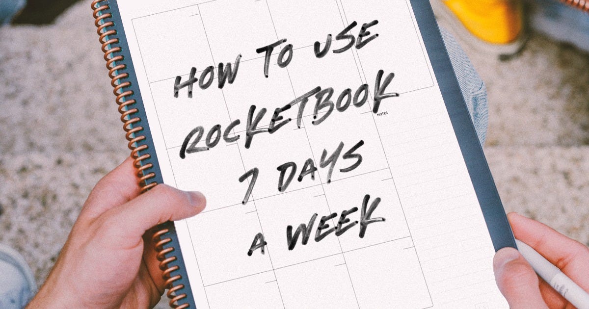 Using a Rocketbook Planner 7 Days A Week by Rocketbook Launchpad