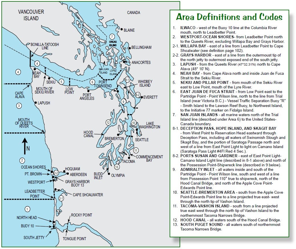 Puget Sound Marine Area Map Wdfw Works To Manage And Restore Dungeness Crab In Washington Waters By The Washington Department Of Fish And Wildlife Medium