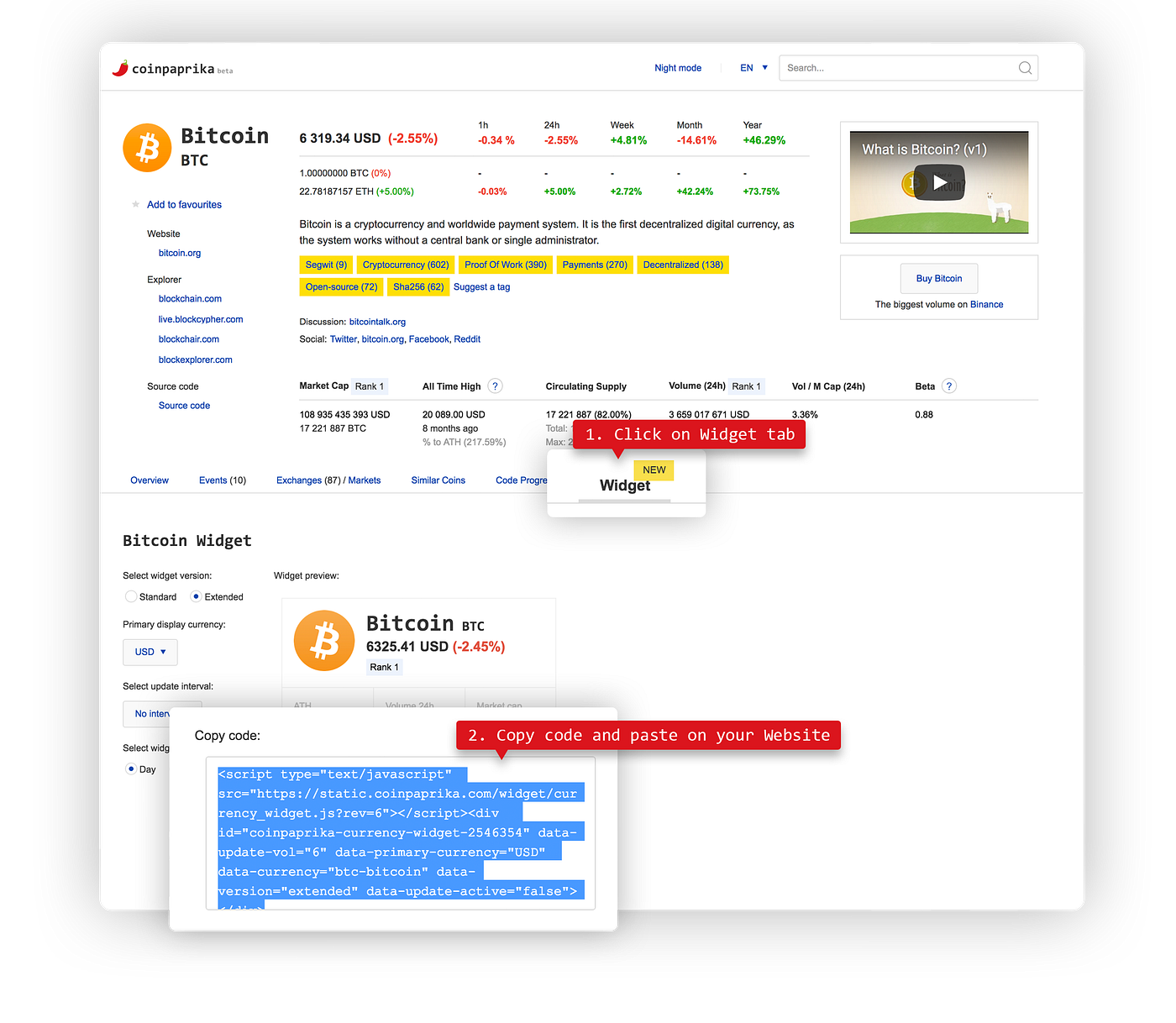Coinpaprika Release — Coin Price Widget by coinpaprika Coinpaprika