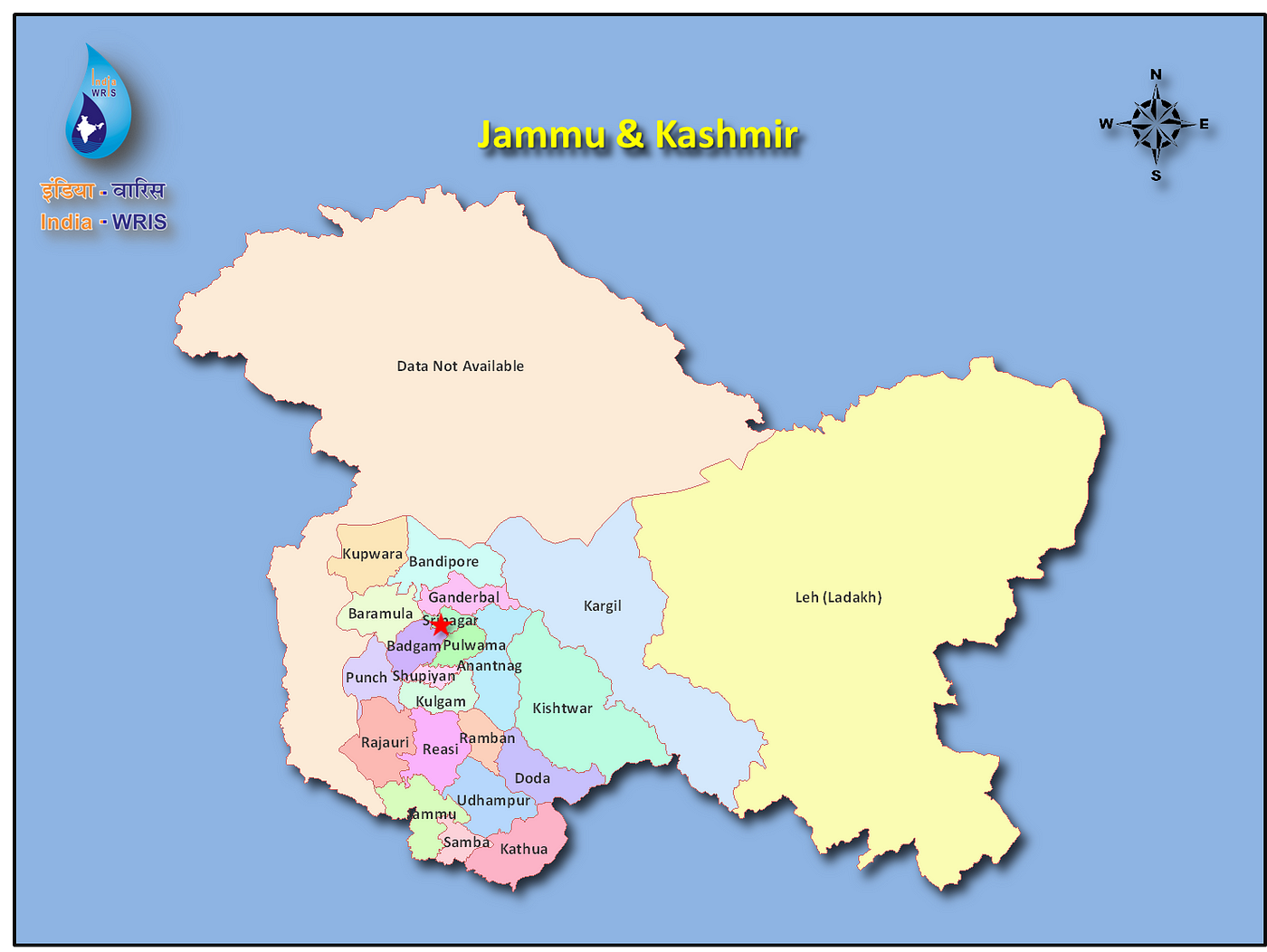 Jammu Kashmir Political Map