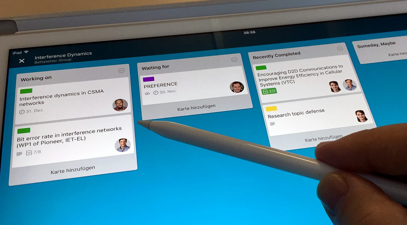 Using Trello in academia. Trello is a software tool to manage… | by  Christian Bettstetter | Medium