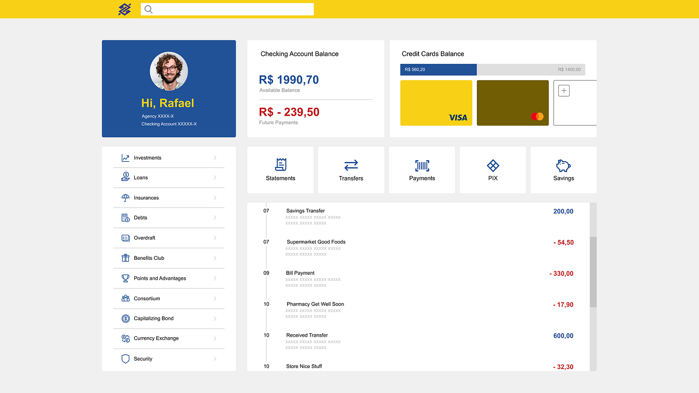 Case study: Banco do Brasil's internet banking profile dashboard redesign |  by Alessandra Betenheuser | Bootcamp