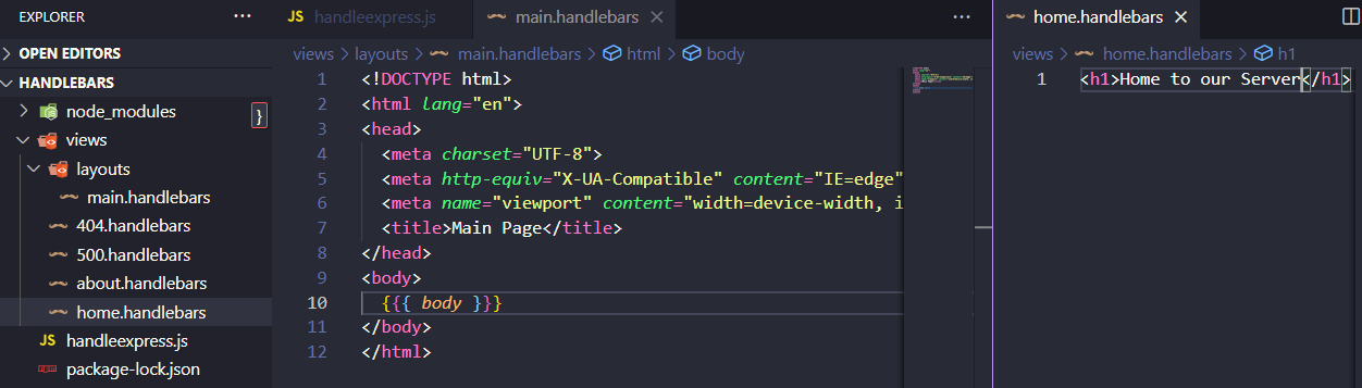 How To Create a Small Server With Express.js using Handlebars | by ...