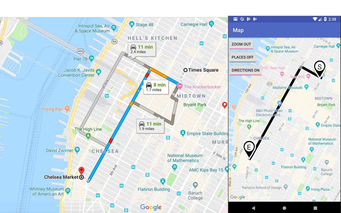 Android Google Maps Simple Usage — Google Directions API | by Laurence Liu  | Medium