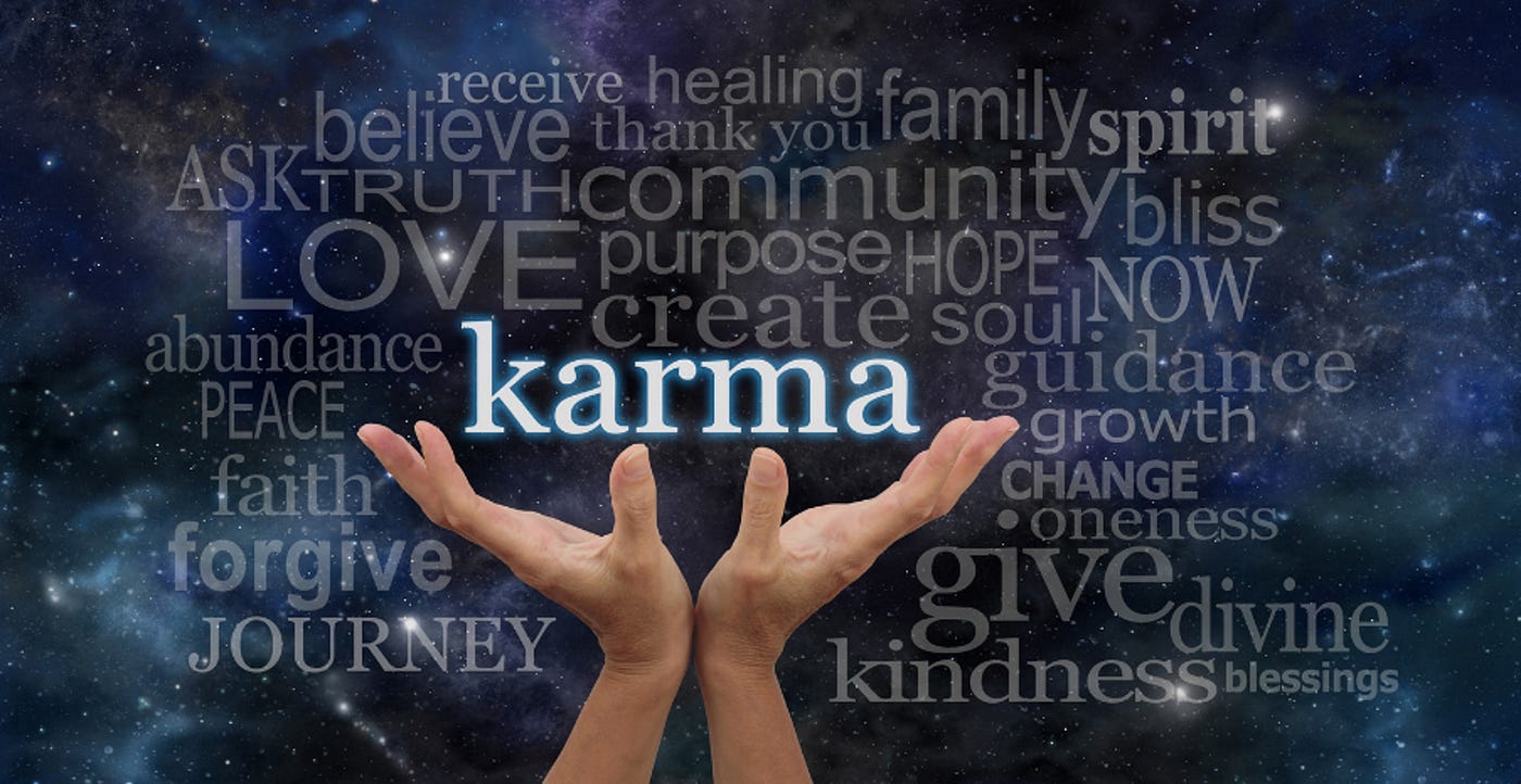 hands holding karma