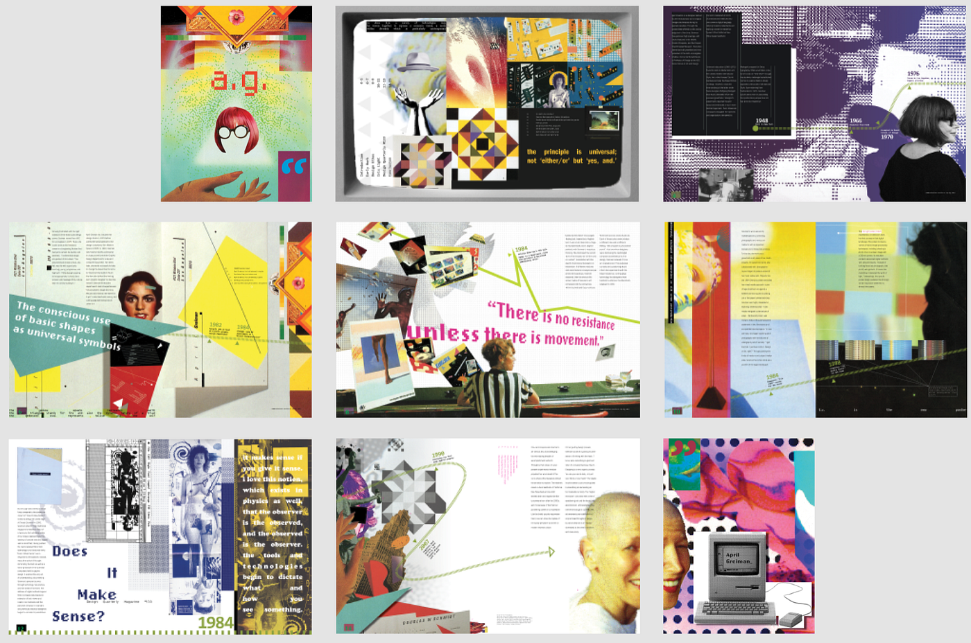April Greiman: Designer Booklet. Create a physical and digital… | by Gary  Tang | Medium