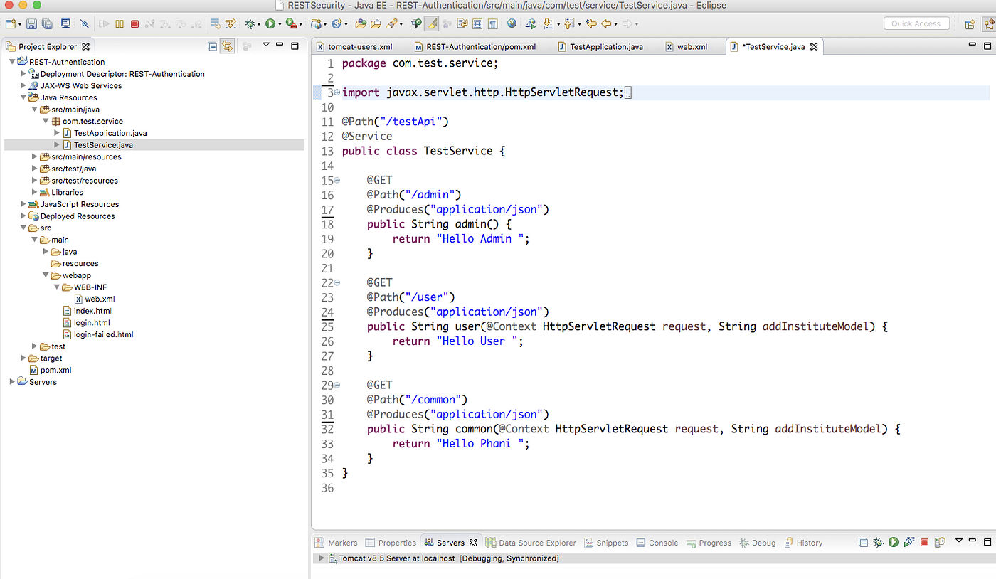 REST — Basic and Form based authentication by Phani Kumar Medium