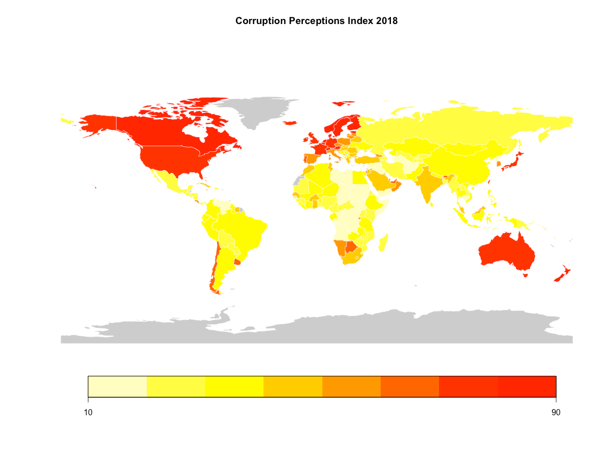 Exploring the Correlation between Corruption and Development Using R ...