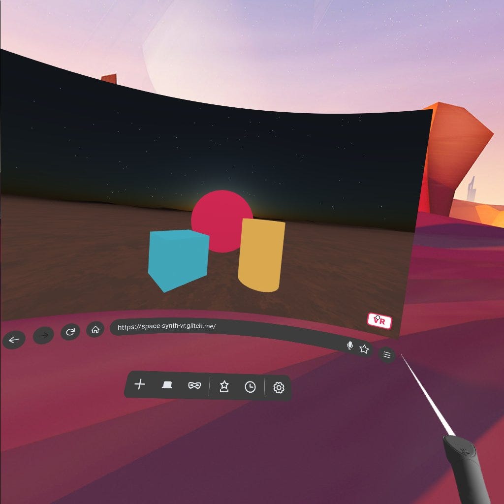 Firefox Reality dans Oculus Go