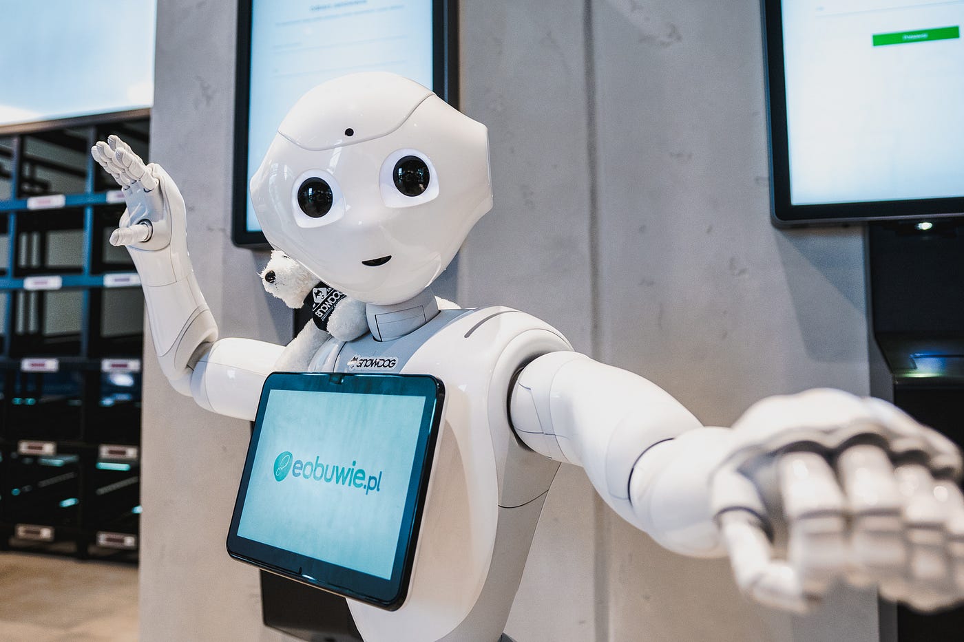 Our first attempt using a humanoid robot in retail | by Wiktoria Serek |  Snowdog Labs | Medium