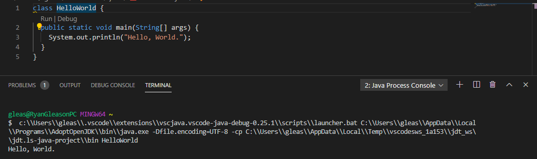 My Java Setup In Visual Studio Code By Ryan James Towards Data Science