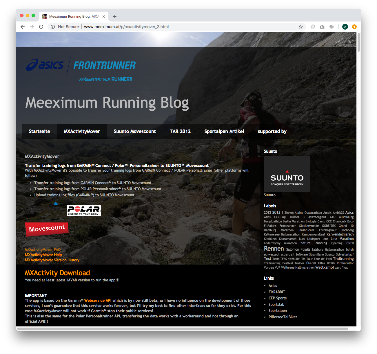 suunto connect