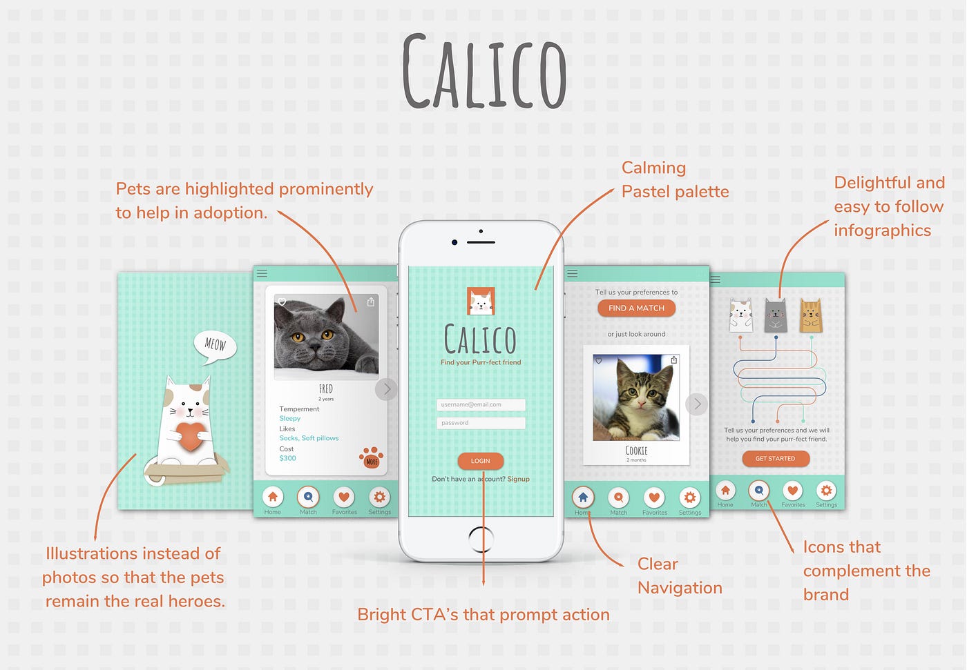 UI Case Study: Calico. “The smallest feline is a masterpiece.”… | by ...