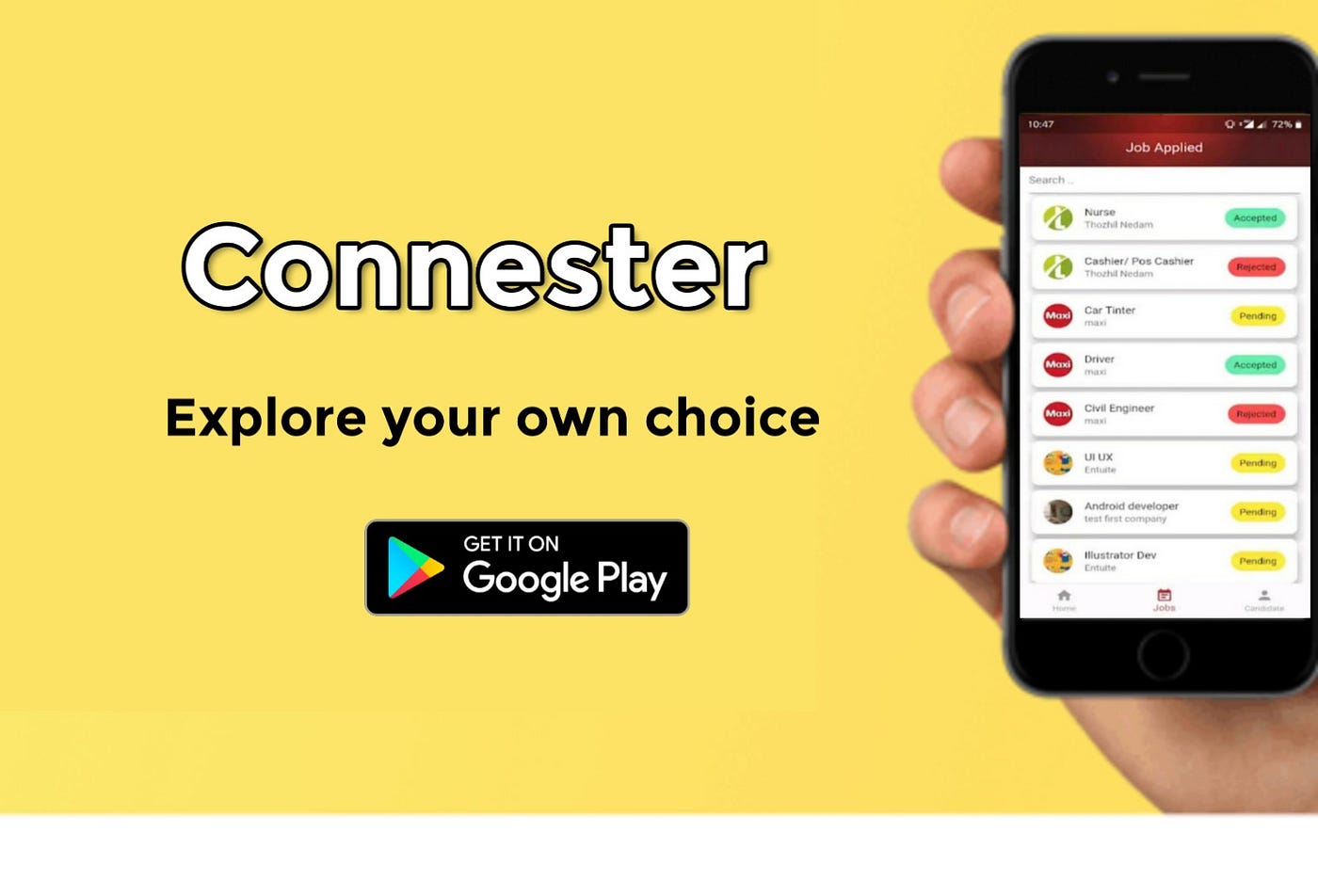 Connester App – Your own Job Search Engine by Maxrecruiters | Medium