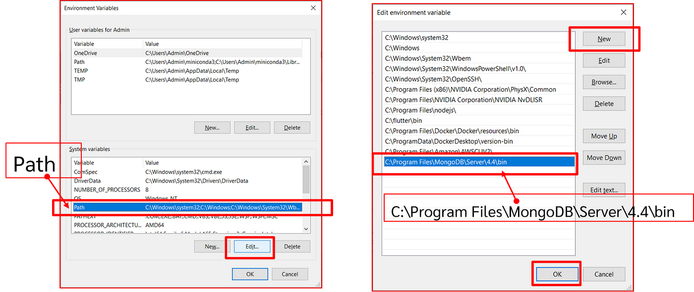 start mongodb server on windows