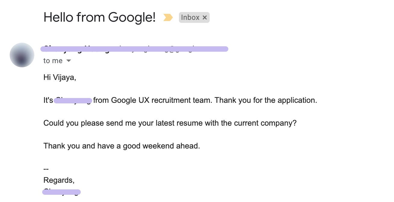 My Google Interview Experience (UX Design) | by Vijaya Das | Muzli - Design  Inspiration