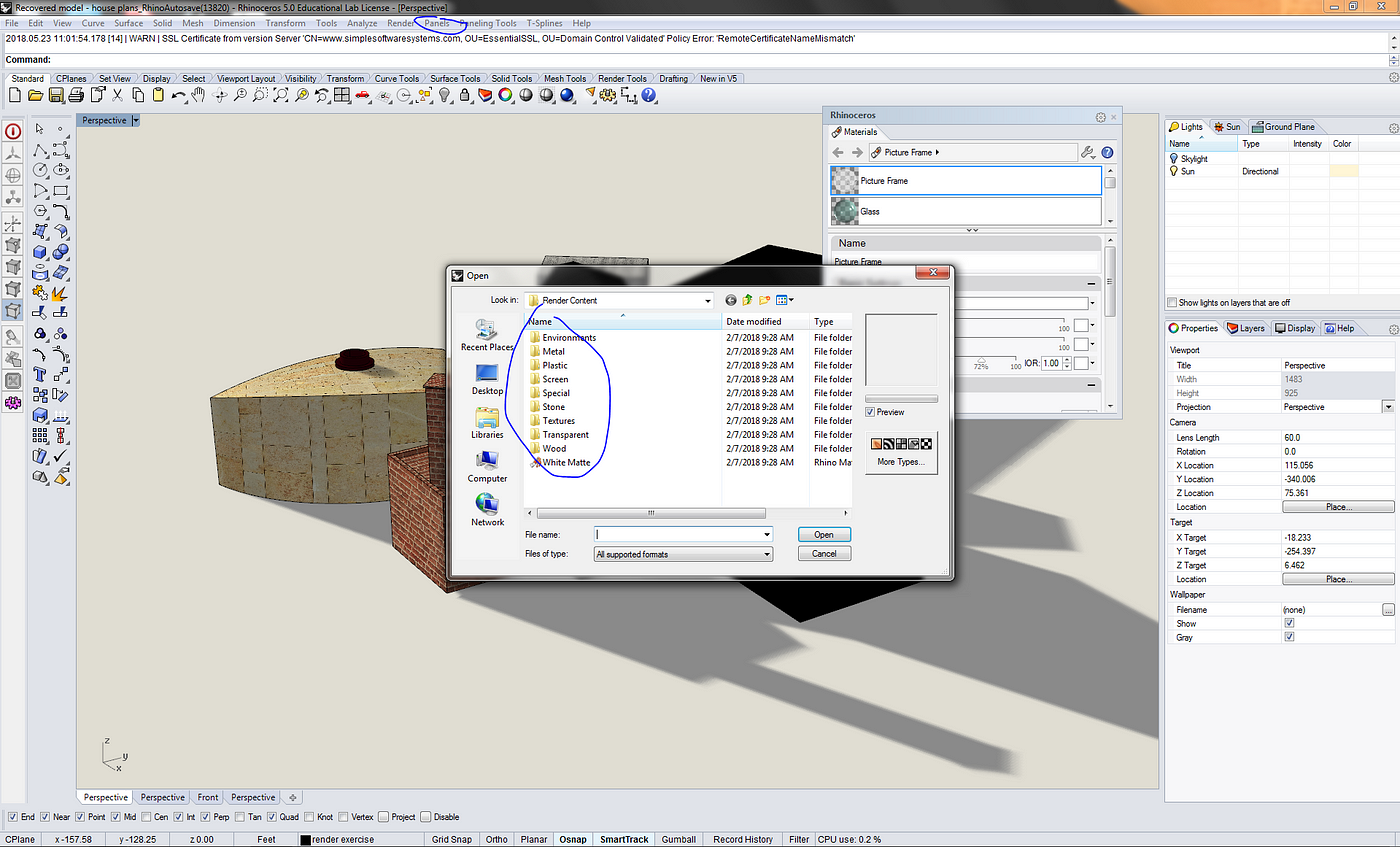 Rhino Tutorial Setting Materials In Rhino 3d Modeling By Micah Goshi Medium