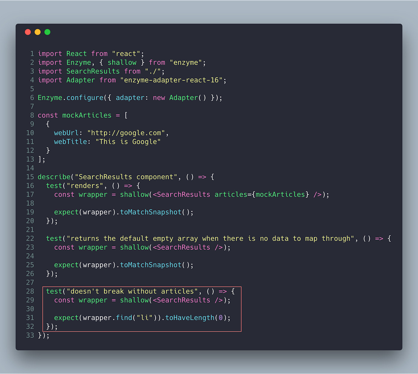 How to Test React Components using Jest and Enzyme by Linh Nguyen My