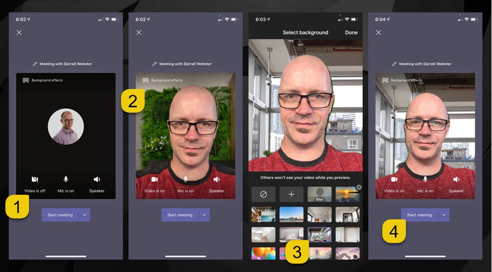 Change your background for a Teams meeting on mobile | by Darrell as a  Service | REgarding 365