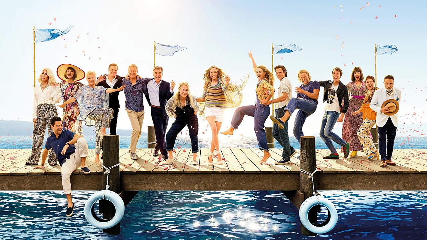 I Finally Watched the Mamma Mia Sequel: Here I Go Again | by Red Summit  Productions | Medium