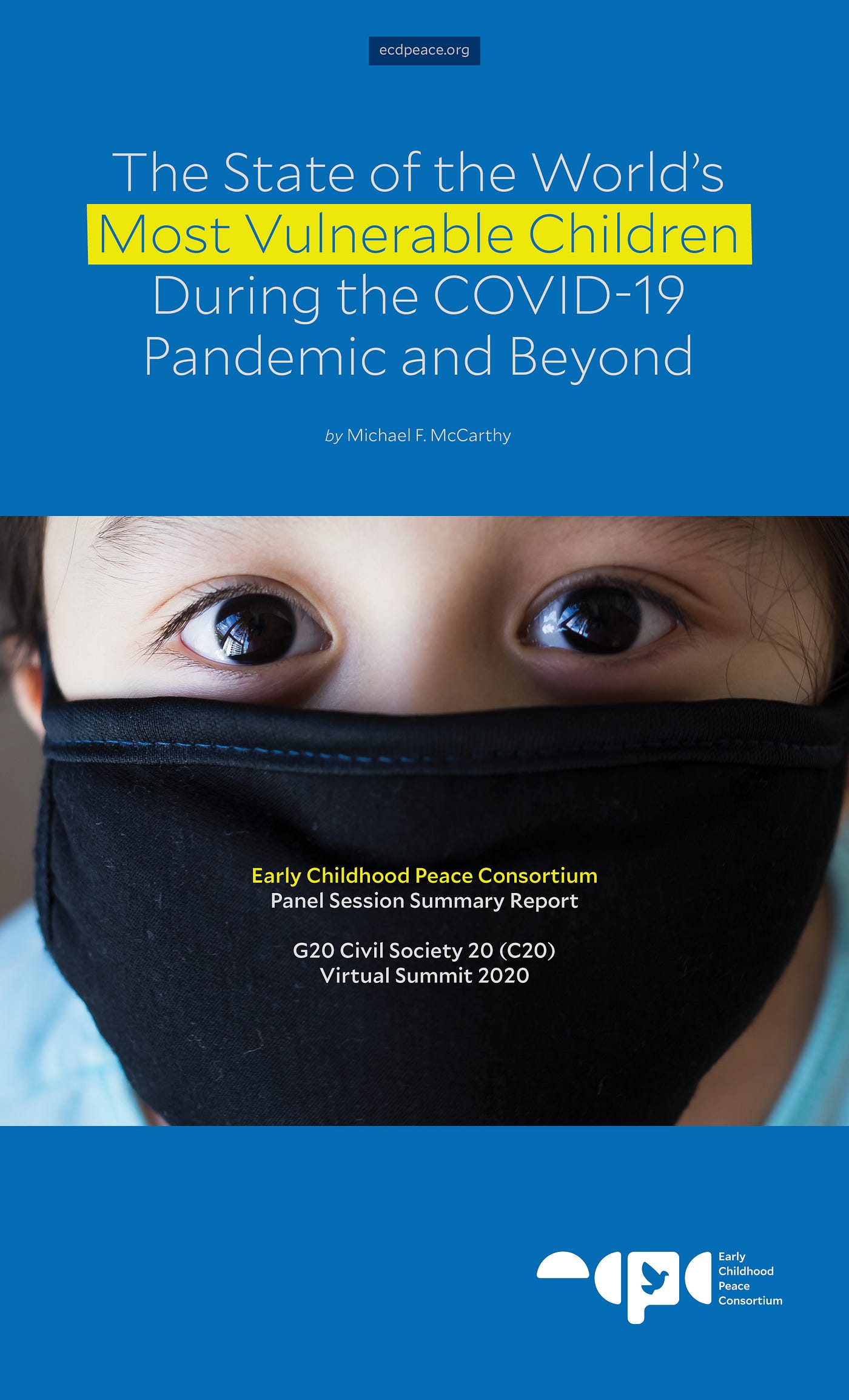Cover of ECPC Panel Session Summary Report, G20 Civil Society 20 (C20) Virtual Summit 2020