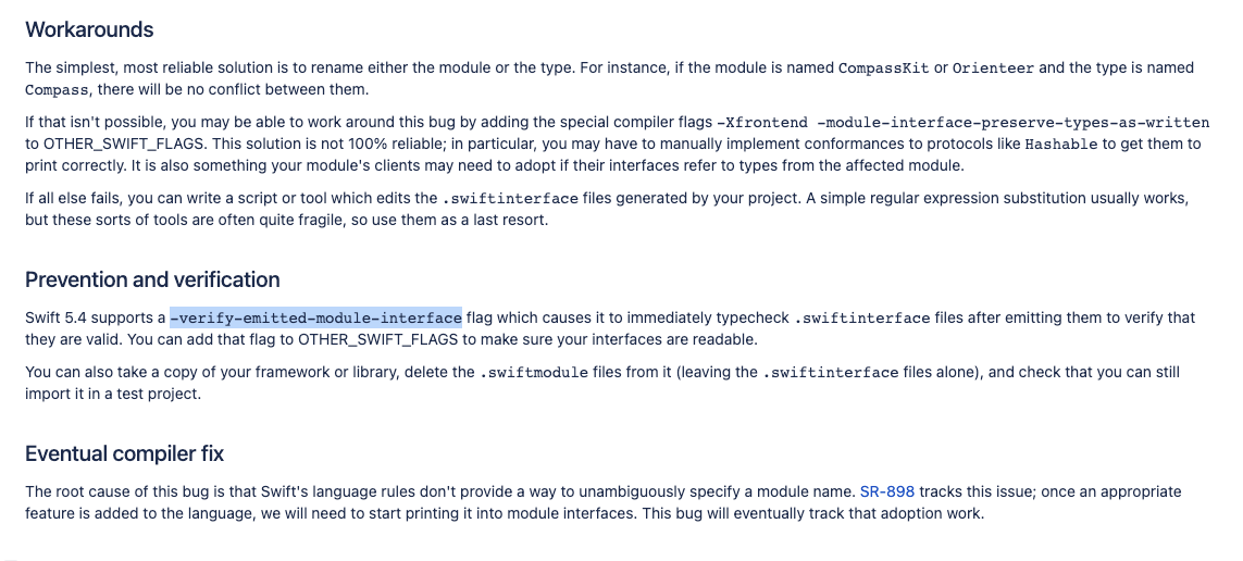 xcframework에서 모듈명과 클래스명을 같이 쓸 수 없는 버그 by SeongHo Hong Apr, 2022