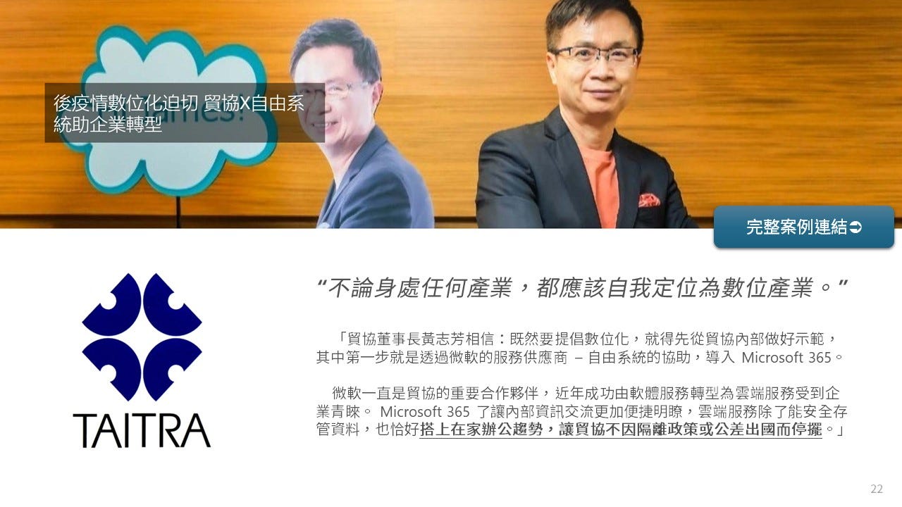 自由系統 - Microsoft Teams 數位轉型案例