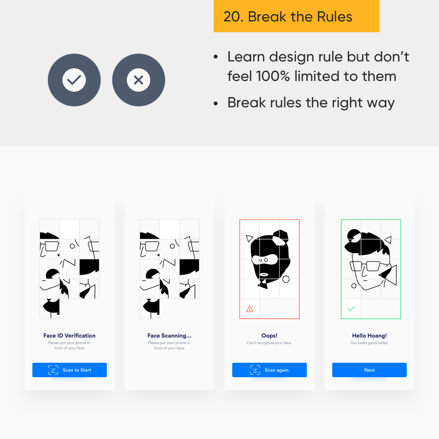 Part 2 — Apply 20 Essential rules of Graphics Design to UI Design | by  Hoang Nguyen | Prototypr