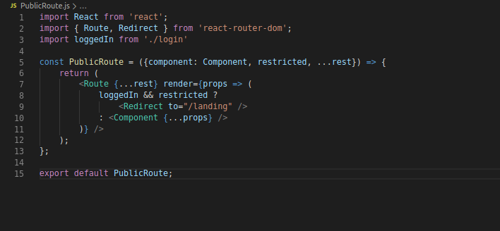 Private and Public Routes with React Router. | by Thinley Norbu |  wesionaryTEAM