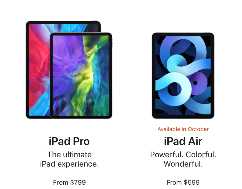 iPad Air 4 vs. iPad Pro (2020). …Did Apple create its own iPad Pro… | by  Raghav Gopal Bharadwaj | The Startup | Medium
