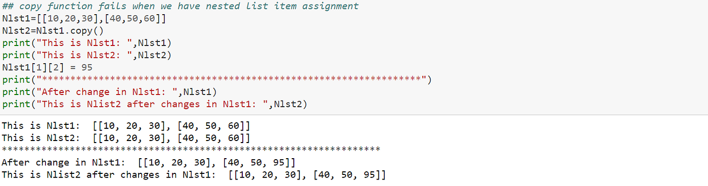 Shallow vs Deep Copy in Python. To implement Shallow copy and Deep copy ...