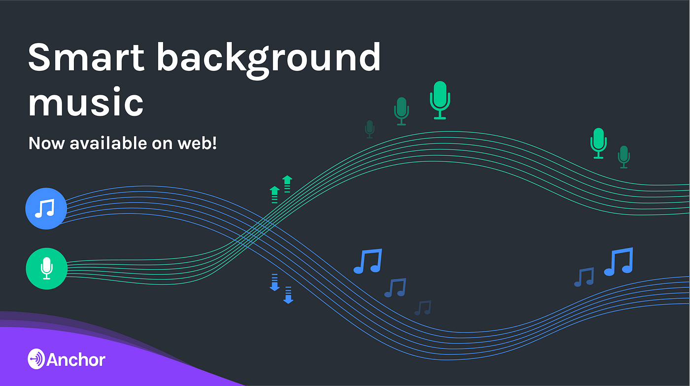 New and improved: Anchor's smart background music is now available on web |  by Anchor | Anchor | Medium