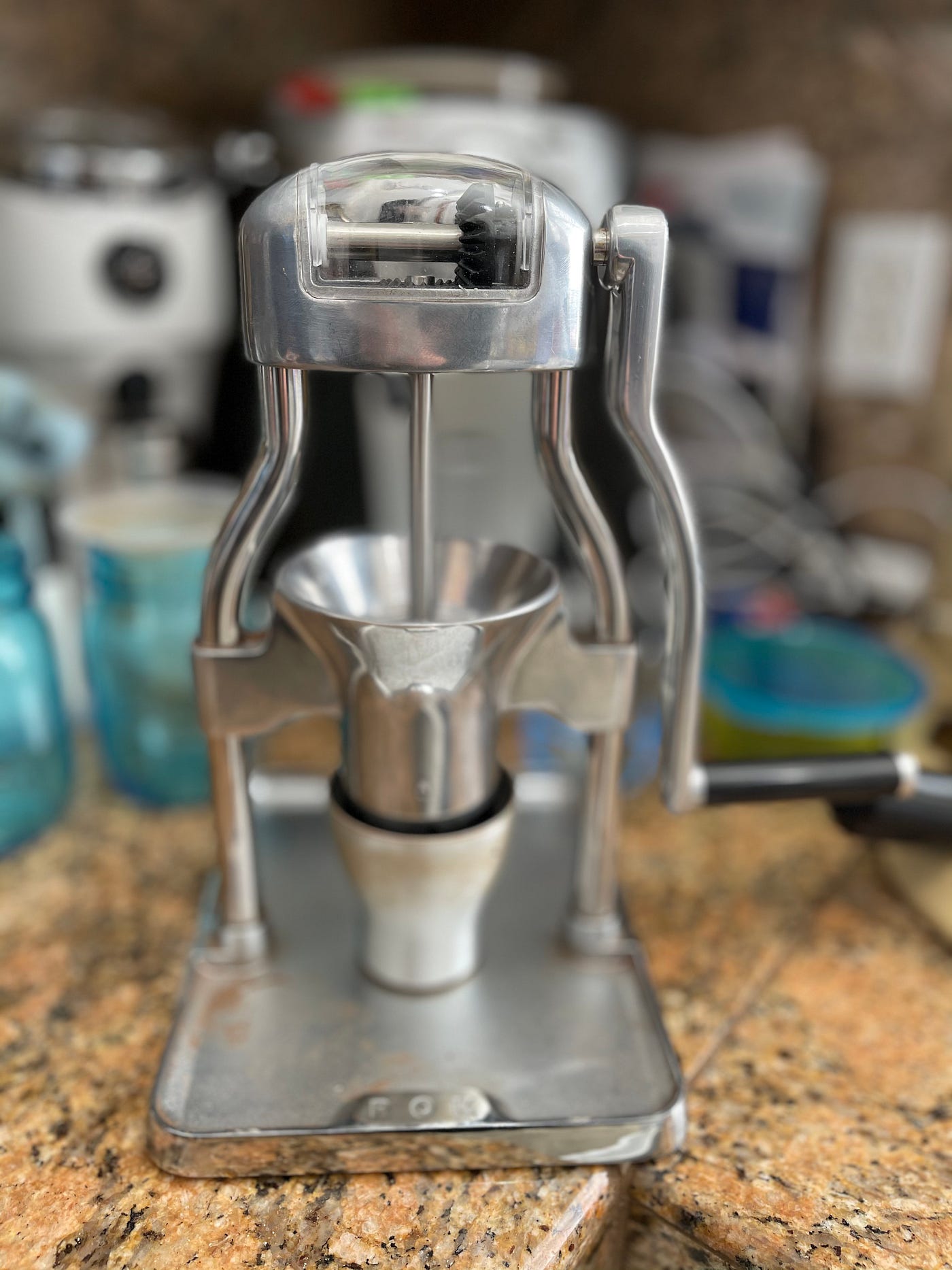 My ROK Coffee Grinder with a Niche Zero 