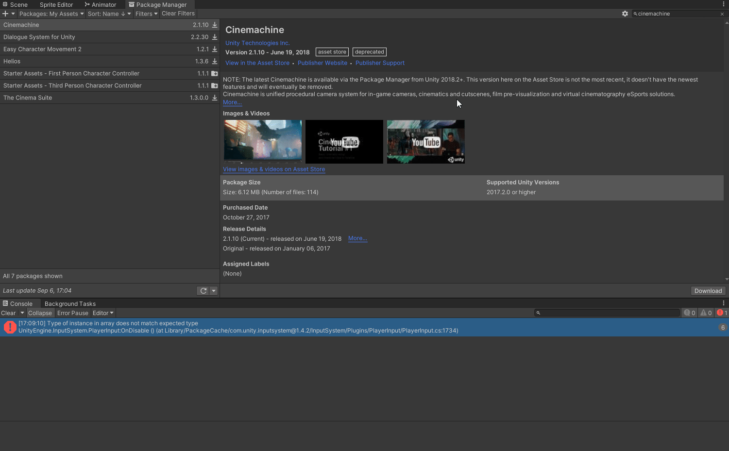Importing Unity's Free Third Person Character Controller into Unity 2021  URP | by GameDev Dustin | Medium