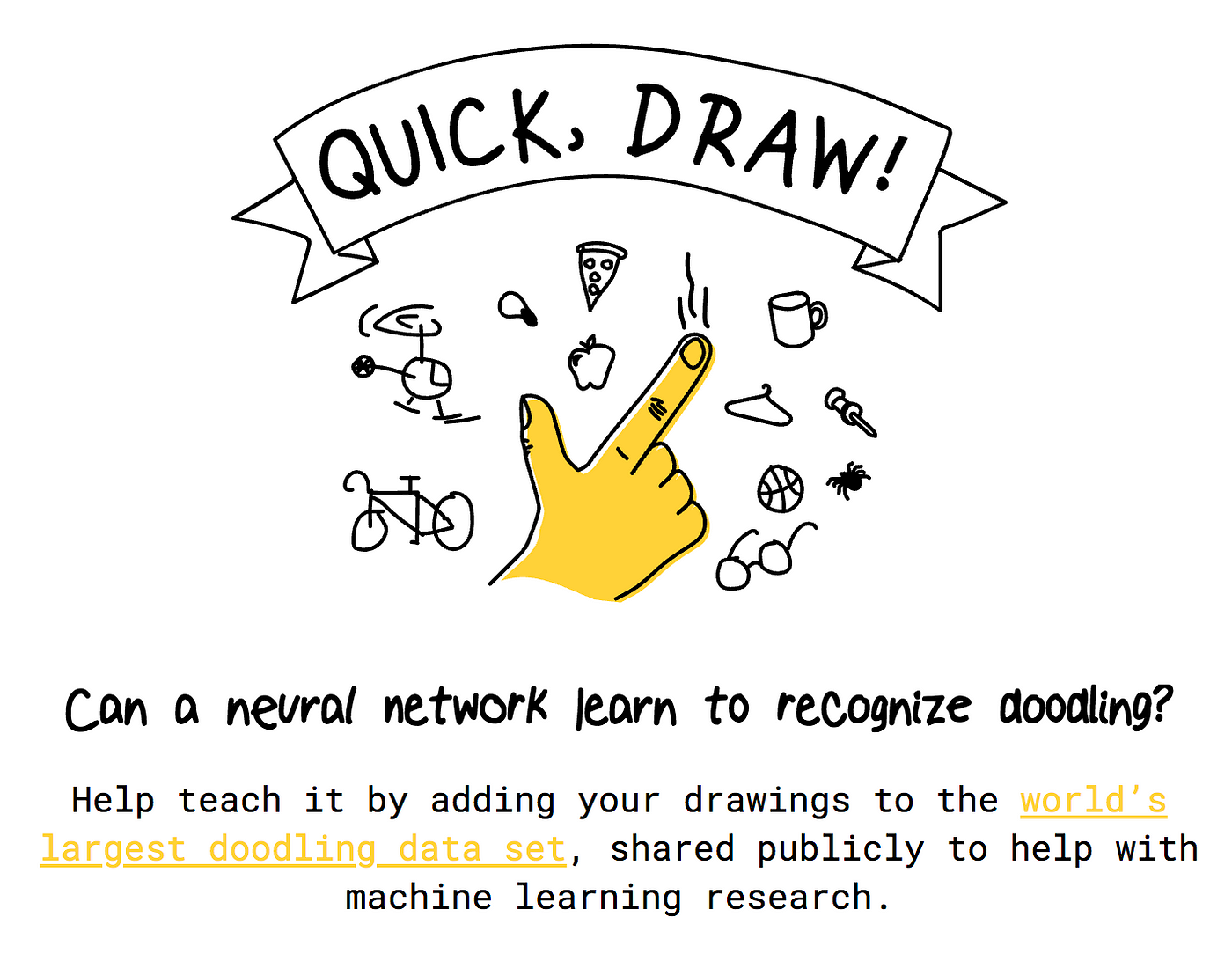 spand Bekendtgørelse udelukkende Quick Draw: the world's largest doodle dataset | by Yufeng G | Towards Data  Science