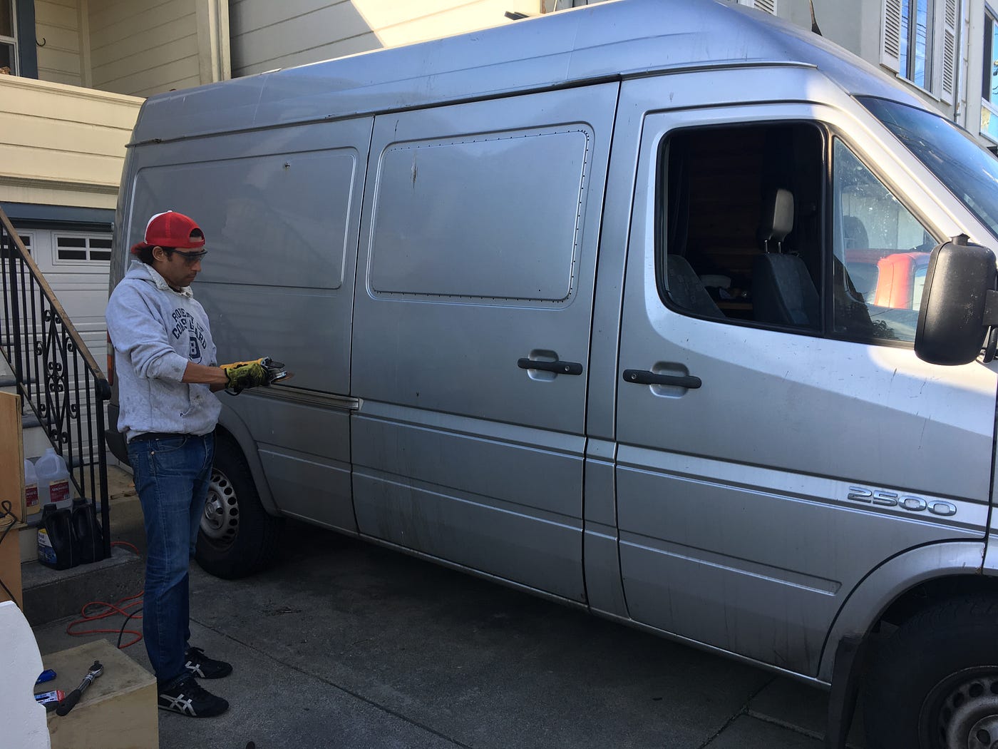 Sprinter Sliding Door Window Install by Frank Marcheski Medium