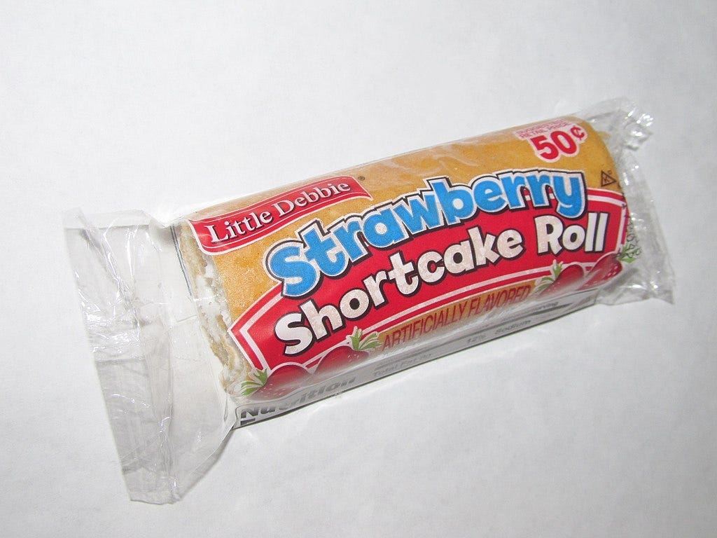 a picture of a Little Debbie Strawberry shortcake roll, Steffany Ritchie, Medium