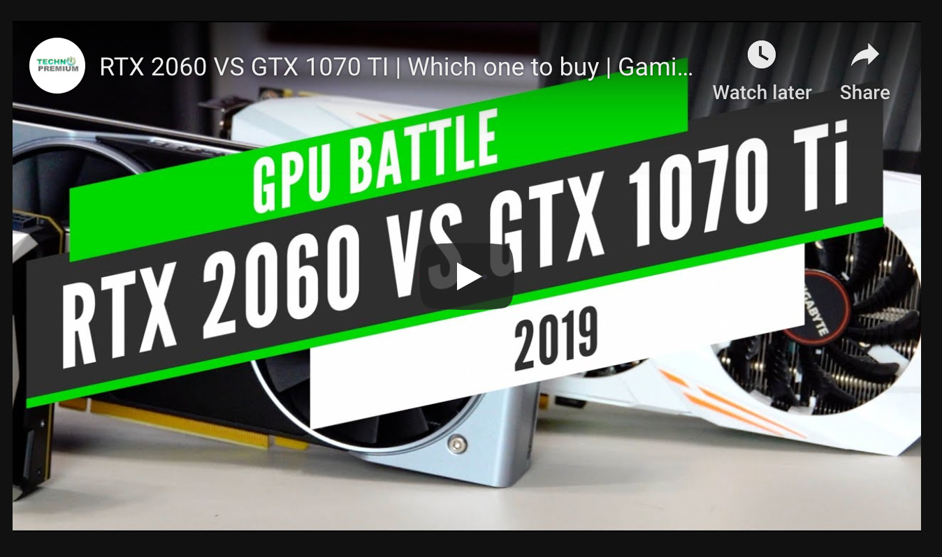 RTX 2060 VS GTX 1070 TI | Which one to buy | Gaming test 2019 | by Maverick  Tech | Medium