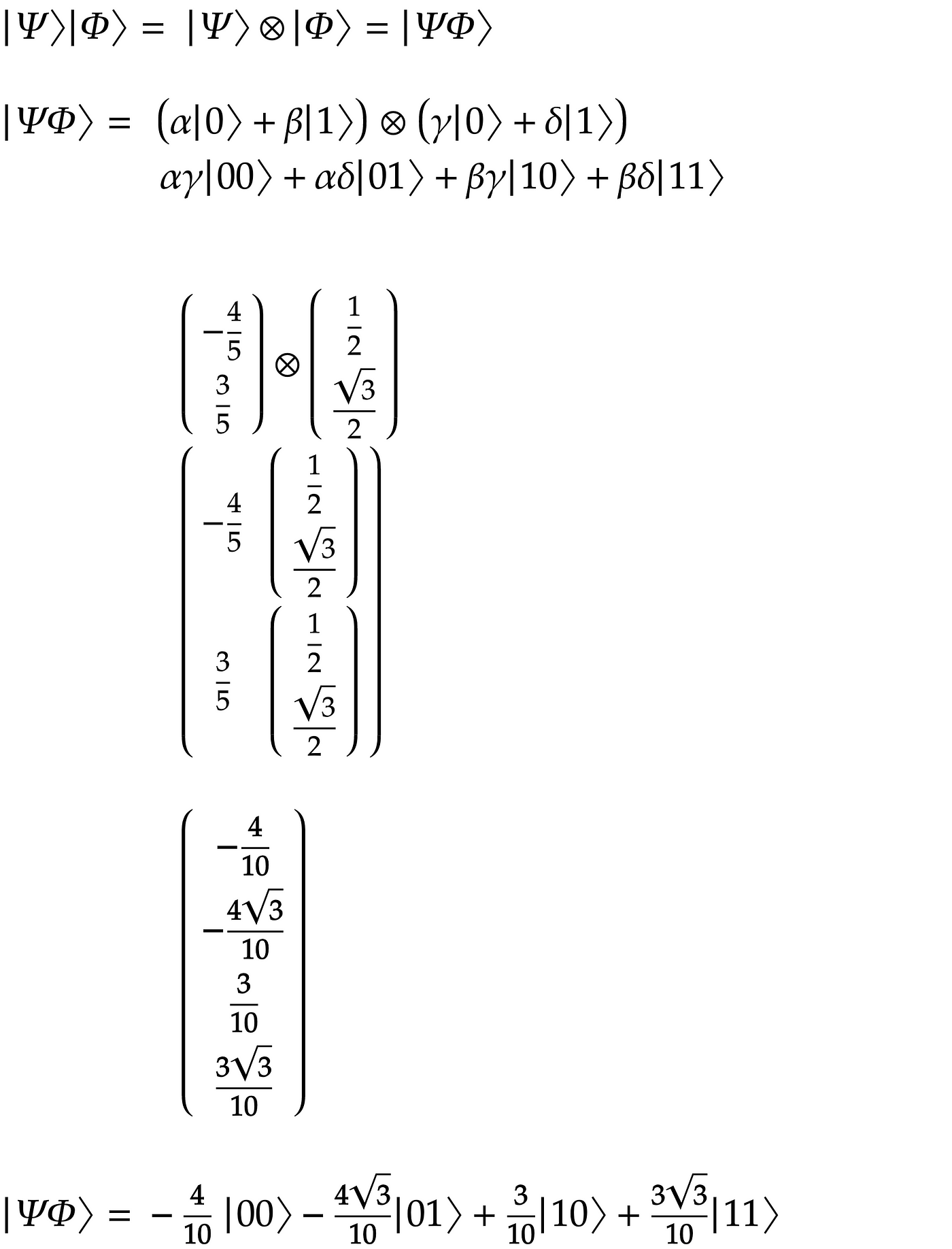 Qubit, An Intuition #2 — Inner Product, Outer Product, and Tensor Product  in Bra-ket Notation | by Andi Sama | Medium