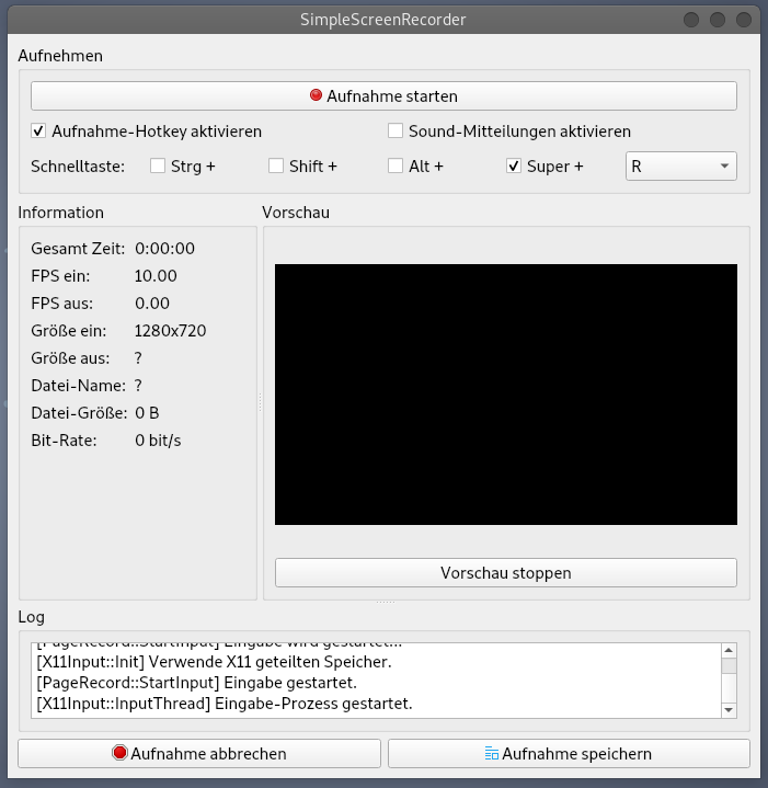 Fixing the SimpleScreenRecorder black screen error on Debian Buster | Medium