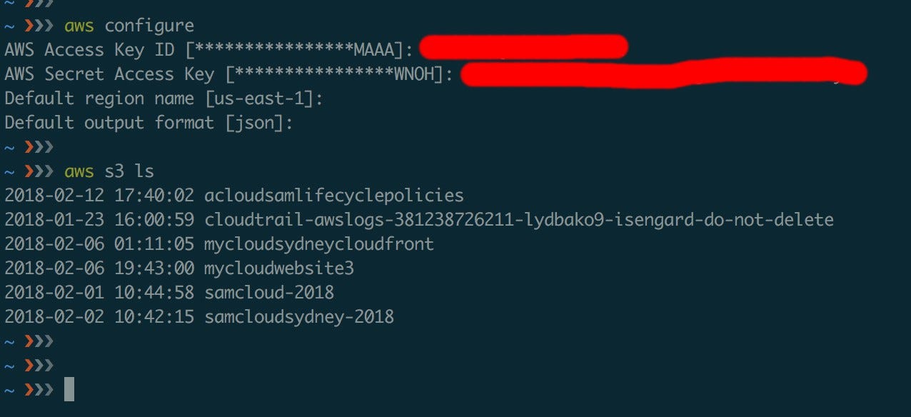 Run as IAM user on CLI programmatically & try to modify S3 buckets on