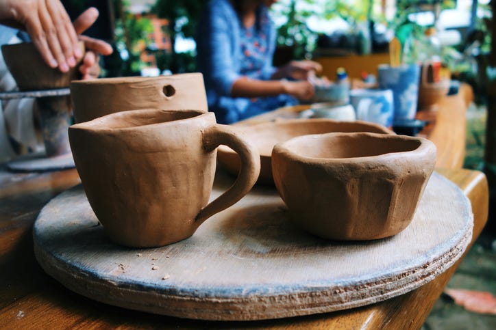 A close-up of a coffee cup on a table