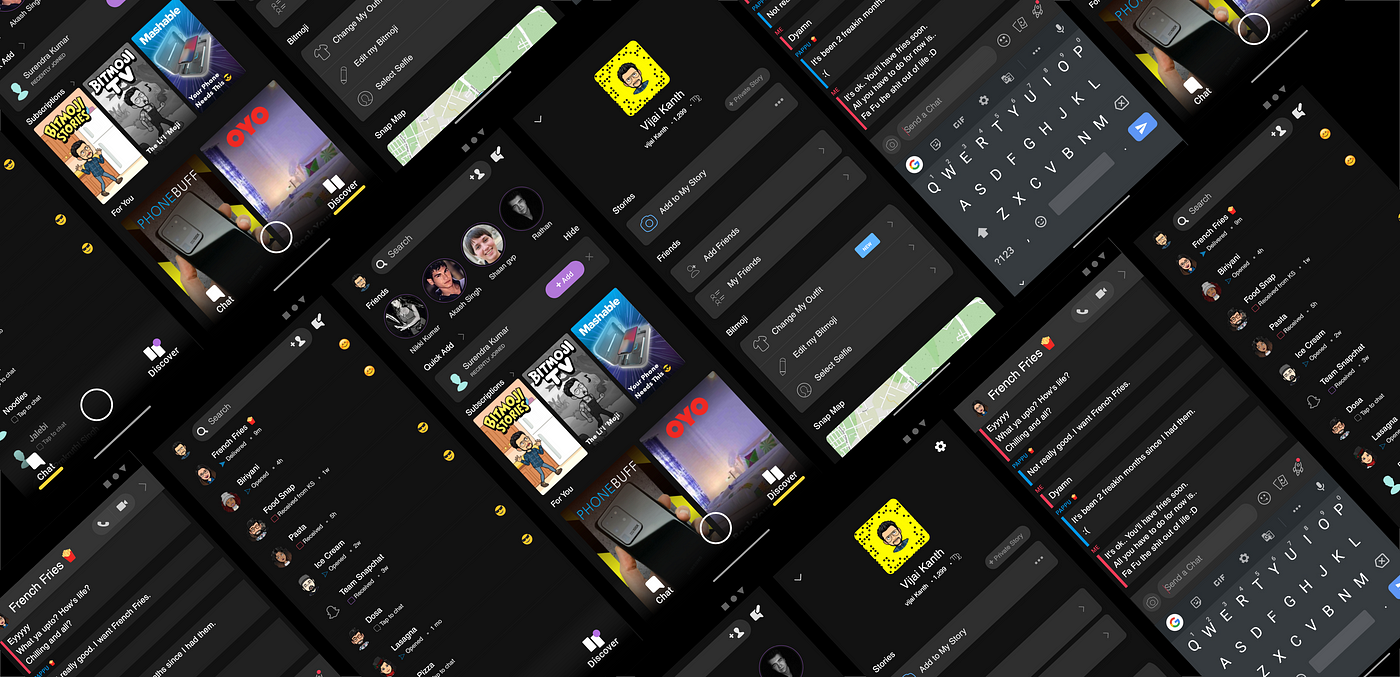 Material Dark 101 and Designing Snapchat Dark Mode | by Vijai Kanth | UX  Planet