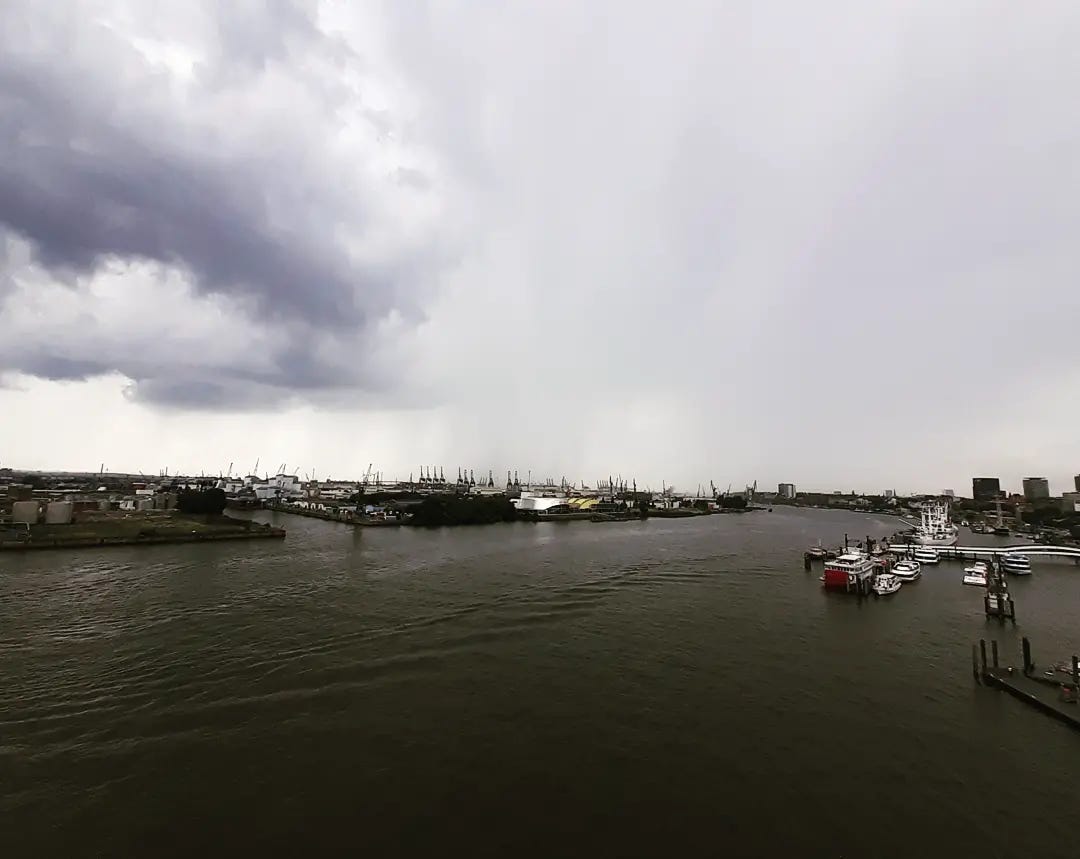 the view from Elbe Philharmonic Hall (Elbphilharmonie), Hamburg