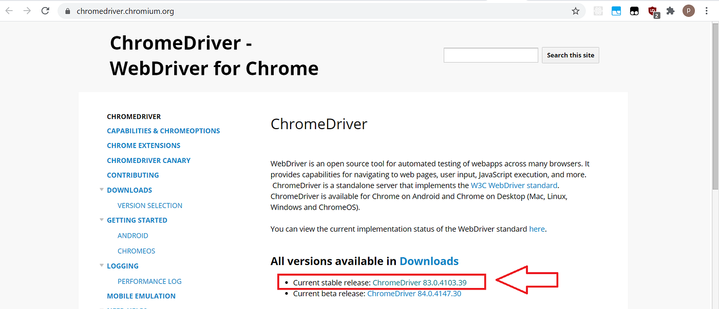 automatically download chromedriver selenium