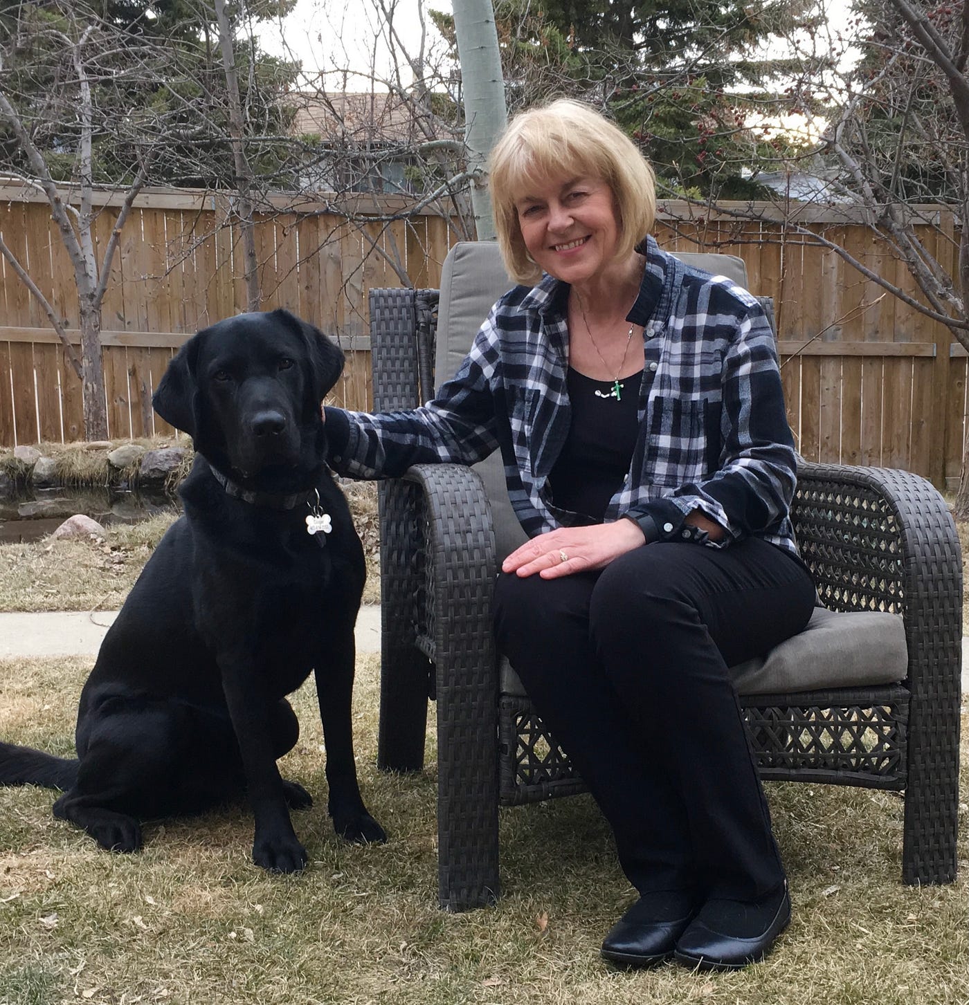 photo of Cooper my guide dog and me